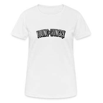 jeunes et affamés - T-shirt respirant Femme - blanc - Devant - AI Model Female 172 dark (172cm)