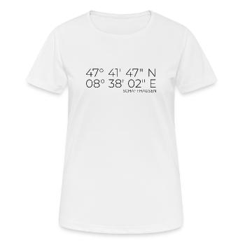 Coordinates Schaffhausen - Women's Breathable T-Shirt - white - Front - AI Model Female 172 dark (172cm)