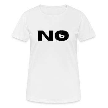 NO Nazis! - Frauen T-Shirt atmungsaktiv - Weiß - Vorne - AI Model Female 172 dark (172cm)