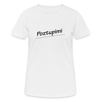 Poztupimi - T-shirt respirant Femme - blanc - Devant - AI Model Female 172 dark (172cm)