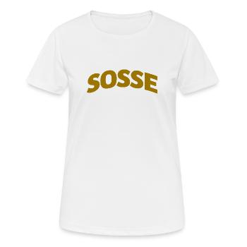 Sosse für immer - Frauen T-Shirt atmungsaktiv - Weiß - Vorne - AI Model Female 172 dark (172cm)