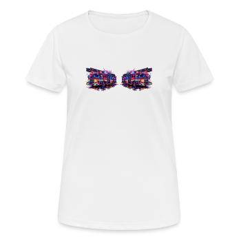 Véhicule de la brigade des pompiers - T-shirt respirant Femme - blanc - Devant - AI Model Female 172 dark (172cm)