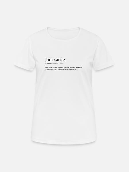 Jouissance – Lust as a statement - Women's Breathable T-Shirt - white