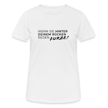 When they talk behind your back... Farts! - Women's Breathable T-Shirt - white - Front - AI Model Female 172 dark (172cm)