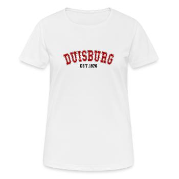 Düisbourg Fondée en 1976 - T-shirt respirant Femme - blanc - Devant - AI Model Female 172 dark (172cm)