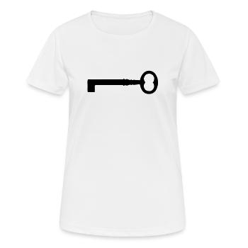 An old key - Women's Breathable T-Shirt - white - Front - AI Model Female 172 dark (172cm)