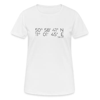 Coordonnées Erfurt - T-shirt respirant Femme - blanc - Devant - AI Model Female 172 dark (172cm)