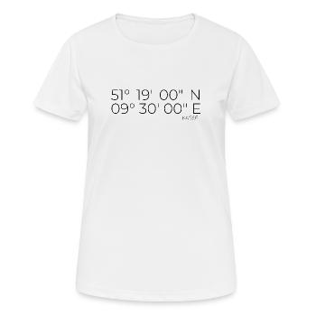 coordinates Kassel - Women's Breathable T-Shirt - white - Front - AI Model Female 172 dark (172cm)