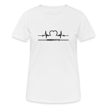 Herzschlag Raumausstatter Dekorateur Einrichtung - Frauen T-Shirt atmungsaktiv - Weiß - Vorne - AI Model Female 172 dark (172cm)