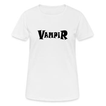 Vampire - T-shirt respirant Femme - blanc - Devant - AI Model Female 172 dark (172cm)