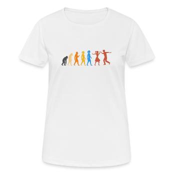 Danse Swing - Le plus haut niveau d’évolution (2) - T-shirt respirant Femme - blanc - Devant - AI Model Female 172 dark (172cm)