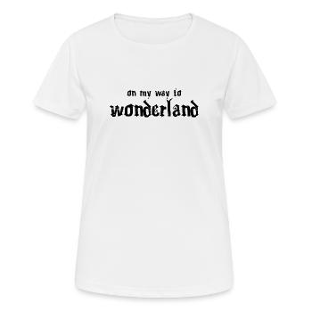 On my way to Wonderland - Women's Breathable T-Shirt - white - Front - AI Model Female 172 dark (172cm)