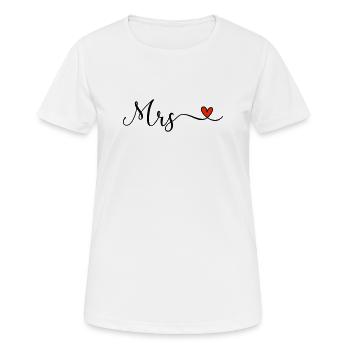 Mrs - Women's Breathable T-Shirt - white - Front - AI Model Female 172 dark (172cm)