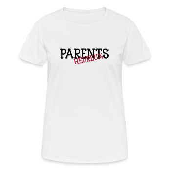 Parents heureux ! - T-shirt respirant Femme - blanc - Devant - AI Model Female 172 dark (172cm)