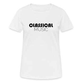 Symbole de musique classique Icône de musique classique - T-shirt respirant Femme - blanc - Devant - AI Model Female 172 dark (172cm)