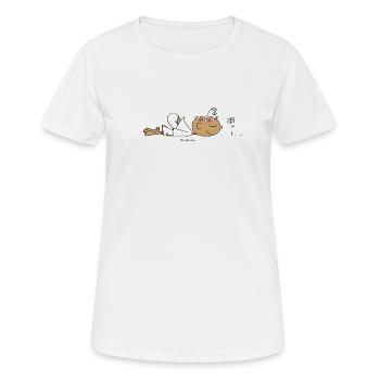 Chill out - Frauen T-Shirt atmungsaktiv - Weiß - Vorne - AI Model Female 172 dark (172cm)