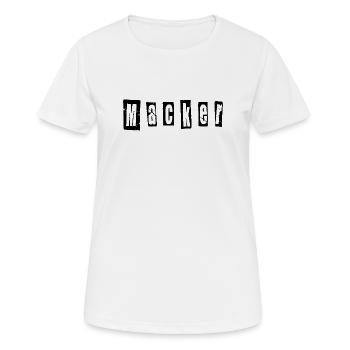 Macker - Women's Breathable T-Shirt - white - Front - AI Model Female 172 dark (172cm)