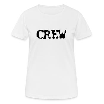 CREW - T-shirt respirant Femme - blanc - Devant - AI Model Female 172 dark (172cm)