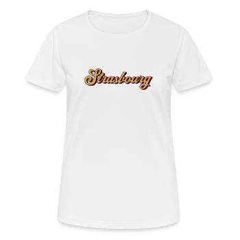 Vintage Strasbourg France - Women's Breathable T-Shirt - white - Front - AI Model Female 172 dark (172cm)