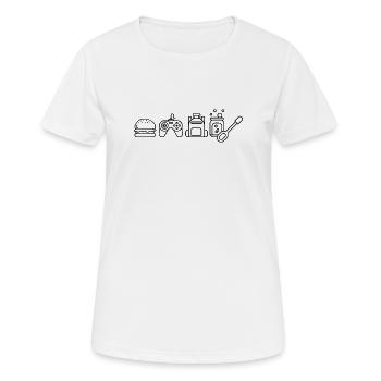 Icon kid life - Women's Breathable T-Shirt - white - Front - AI Model Female 172 dark (172cm)