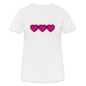 50. 50 ANS. 50e ANNIVERSAIRE. ANNIVERSAIRE 50 ANS. - T-shirt respirant Femme - blanc - Devant - AI Model Female 172 dark (172cm)