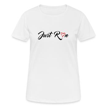 Cours juste - T-shirt respirant Femme - blanc - Devant - AI Model Female 172 dark (172cm)
