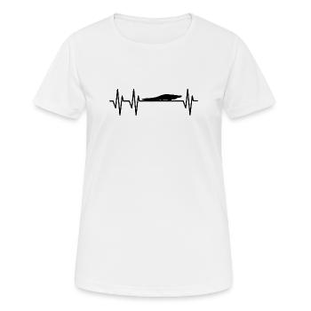 Alligator Heartbeat - Women's Breathable T-Shirt - white - Front - AI Model Female 172 dark (172cm)