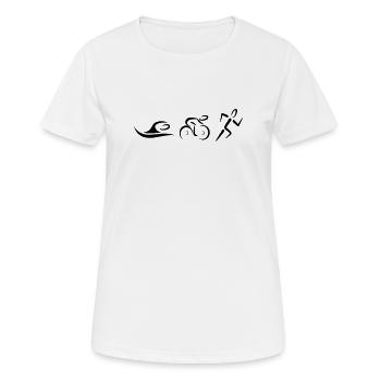 Triathlon - T-shirt respirant Femme - blanc - Devant - AI Model Female 172 dark (172cm)