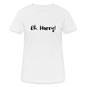 Oh, Harry! Concevoir - T-shirt respirant Femme - blanc - Devant - AI Model Female 172 dark (172cm)