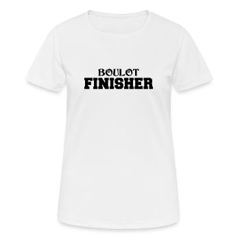 Job Finisher - Women's Breathable T-Shirt - white - Front - AI Model Female 172 dark (172cm)