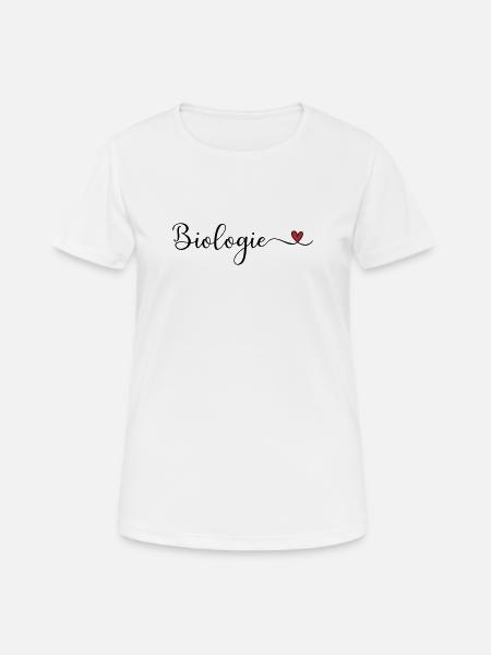 Biologie - Frauen T-Shirt atmungsaktiv - Weiß