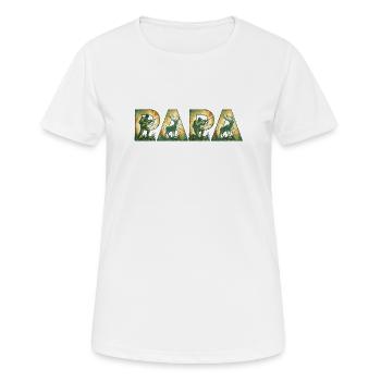 ParaJagd Waldjäger mit Elchsilhouetten - Frauen T-Shirt atmungsaktiv - Weiß - Vorne - AI Model Female 172 dark (172cm)