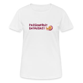 Passion Fruit Enthusiast - Women's Breathable T-Shirt - white - Front - AI Model Female 172 dark (172cm)