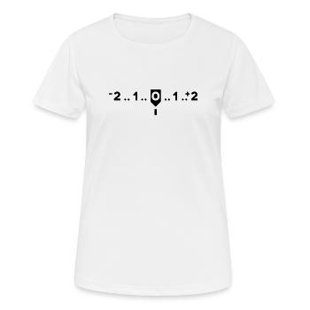 Photographie de gamme dynamique - T-shirt respirant Femme - blanc - Devant - AI Model Female 172 dark (172cm)