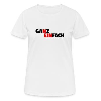 SIMPLEMENT NON - T-shirt respirant Femme - blanc - Devant - AI Model Female 172 dark (172cm)