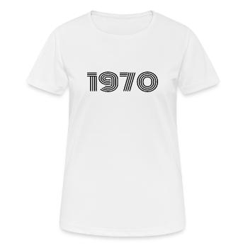 55. Jubiläum 55 Jahre Jubiläum - Frauen T-Shirt atmungsaktiv - Weiß - Vorne - AI Model Female 172 dark (172cm)