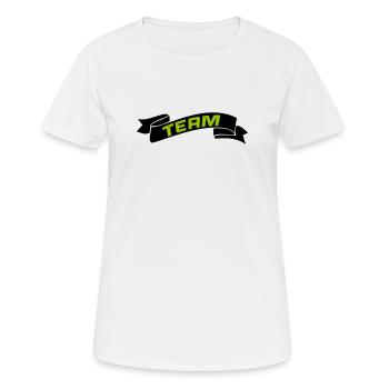Team - Women's Breathable T-Shirt - white - Front - AI Model Female 172 dark (172cm)