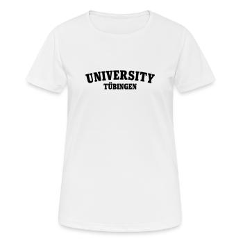 Université de Tübingen - T-shirt respirant Femme - blanc - Devant - AI Model Female 172 dark (172cm)