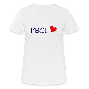 VIELEN DANK. DANKE. VIELEN DANK. JAHRESTAG. GEBURT. - Frauen T-Shirt atmungsaktiv - Weiß - Vorne - AI Model Female 172 dark (172cm)