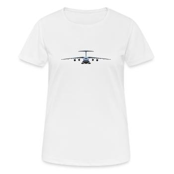 IL-76 - Frauen T-Shirt atmungsaktiv - Weiß - Vorne - AI Model Female 172 dark (172cm)