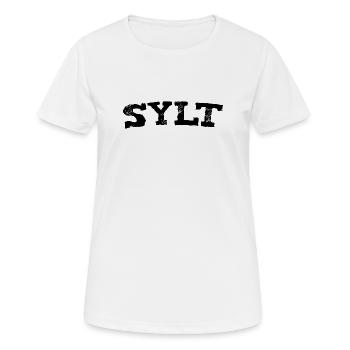 Sylt - Nordsee - Deutschland - Westerland - Frauen T-Shirt atmungsaktiv - Weiß - Vorne - AI Model Female 172 dark (172cm)