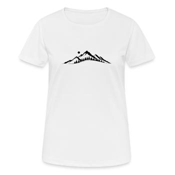 Horizon montagneux - T-shirt respirant Femme - blanc - Devant - AI Model Female 172 dark (172cm)