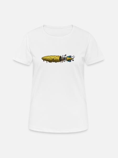 Gelbes Flug Abenteuer - Frauen T-Shirt atmungsaktiv - Weiß