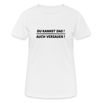 Tu peux aussi te tromper - T-shirt respirant Femme - blanc - Devant - AI Model Female 172 dark (172cm)