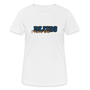 I HAVE THE BLUES - Frauen T-Shirt atmungsaktiv - Weiß - Vorne - AI Model Female 172 dark (172cm)