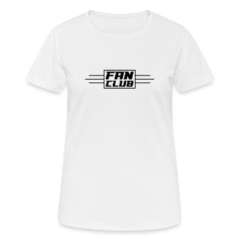Fan Club Verein - Frauen T-Shirt atmungsaktiv - Weiß - Vorne - AI Model Female 172 dark (172cm)