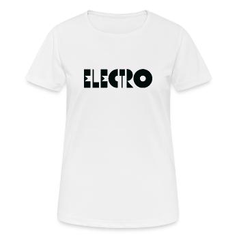 Logo de la musique électro - T-shirt respirant Femme - blanc - Devant - AI Model Female 172 dark (172cm)
