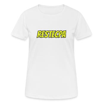 RESTECPA Street Slang Typography - Women's Breathable T-Shirt - white - Front - AI Model Female 172 dark (172cm)