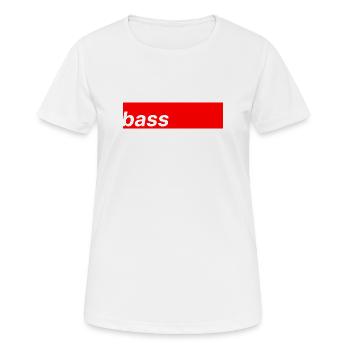 Basse - T-shirt respirant Femme - blanc - Devant - AI Model Female 172 dark (172cm)