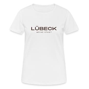 Lübeck - T-shirt respirant Femme - blanc - Devant - AI Model Female 172 dark (172cm)